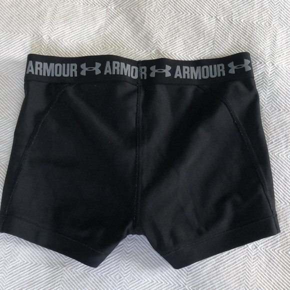 Under Armour HeatGear Mid-Rise Shorty, Black - Picture 3 of 4